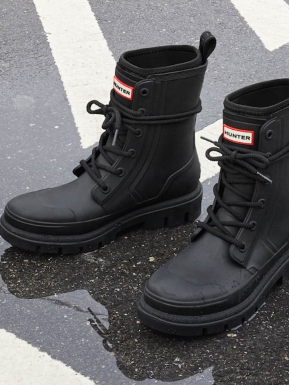 Hunter Diana Waterproof Black Boots NWT!